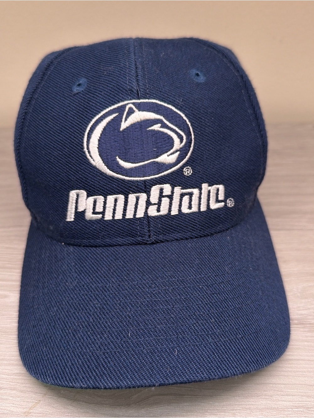 Vintage Penn State Nittany Lions Navy Blue Baseball Cap with Embroidered Logo - Picture 13 of 16